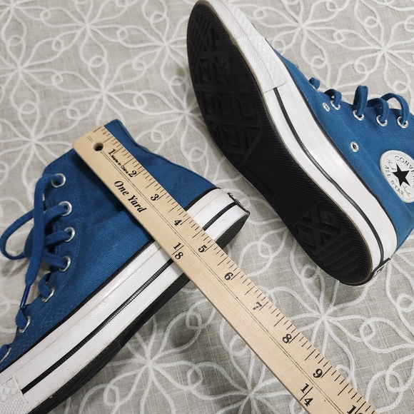 Converse All Star Teal/Blue High-Top Sneakers Women's Size 7 - Picture 12 of 12